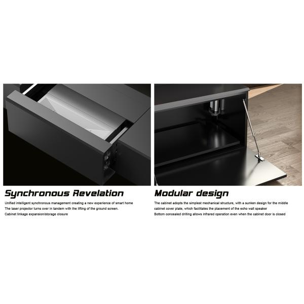 Motorized Laser TV Cabinet for Short Throw Projector 4k