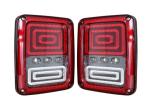 ABS Material Car Turn Signal Lights / Jeep Wrangler Tail Lights With USA And