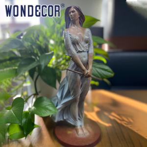 China Modern Small Indoor Gauze Skirt Beauty Bronze Sculpture Desktop Ornament wholesale