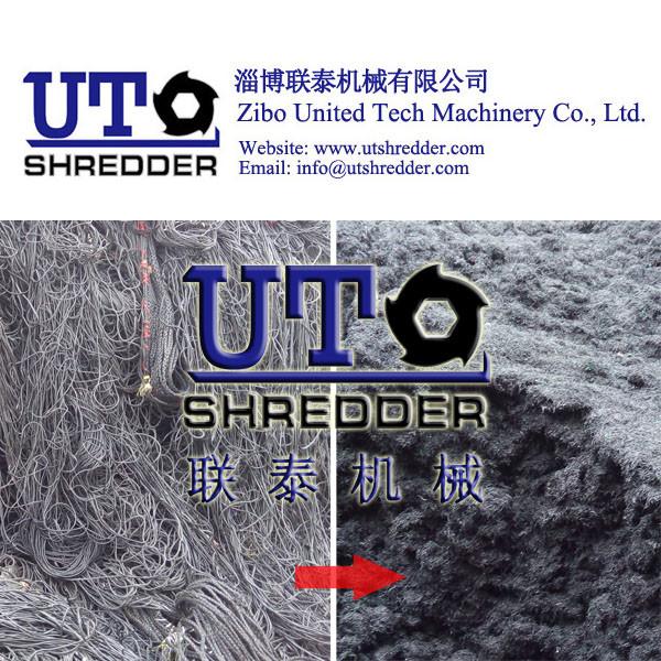 high efficiency and low noise shredder - fishing net shredder, plastic fishing