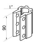 Aluminum Alloy Not Adjustable Coupler 1"