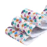 Fancy Personalised Printed Ribbon Luxury Purple Color Smooth Touch Feeling
