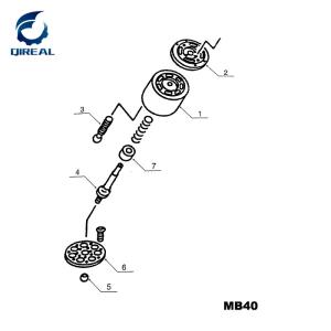 China Excavator Spare Parts MB40 Swing Motor Parts wholesale