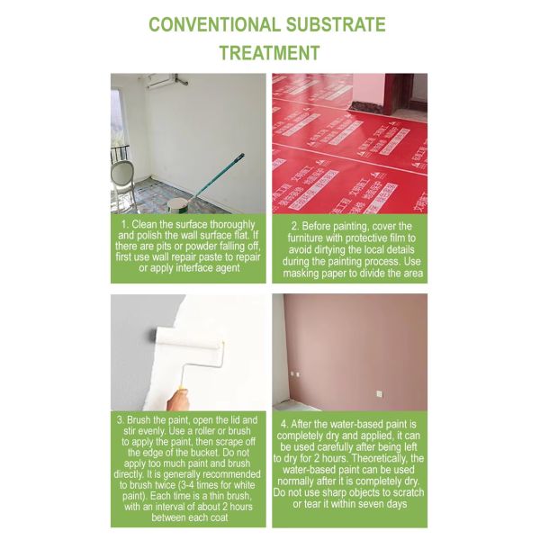 Fast Drying Water-based Latex Paint for Indoor Walls - Formaldehyde-free Renovation Paint