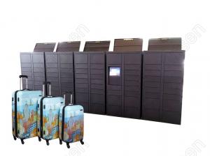 China Credit Card Payment 32 Luggage Lockers With Advertising Screen wholesale