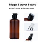 60ml 80ml Brown Plastic Trigger Sprayer Bottles