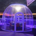 Luxury Party Bubble Tent UV Coating With Blackout Fabric Curtain