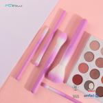 5Pcs Purple 100% Synthetic Hair Makeup Brush Set With Plastic Handle