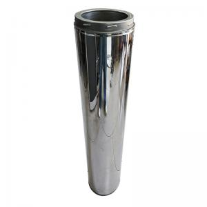 China 5 Inch Double Wall Flue Pipe Stainless Steel For Fireplace And Wood Stove wholesale
