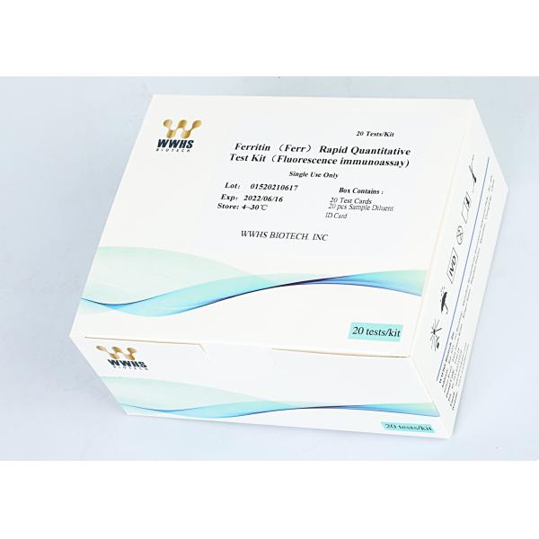 Ferr Ferritin Rapid Quantitative Test Kit Fluorescence Diagnostic Immunoassay Serum Sample Test