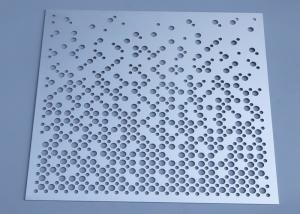 China Silver Perforated Sheet with Customizable Hole Shapes wholesale