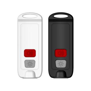 China Lithium Battery Panic Button Women Safety Keychain LED Light 130db Sos wholesale