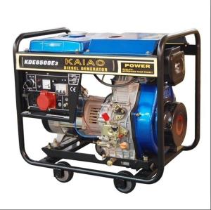 China 5KVA 3 Phase Portable Small Diesel Generators Set 760 X 515 X 710 mm KDE6500E3 wholesale