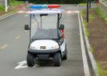 Customized White Utility Golf Cart , Electric Police Car For 4 Person