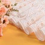135cm Ribbon Lace Trim Milk Shreds White Embroidery Bridal Wedding Roll Guipure