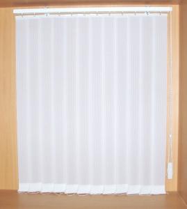 China 89mm polyester fabric vertical blinds with aluminum headrail and ball chain control wholesale