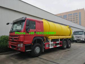 China 95km/H 17CBM 6x4 Sewage Suction Truck With Italy Pto Pump wholesale