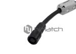 PUR Jacket Servo Motor Power Cable / Female To Male 3 Pin Connector Cable
