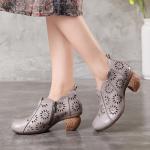S457 New Women'S Shoes Original Retro Handmade Leather Stitching Round Head