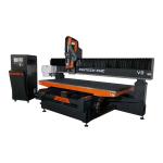 AC380V CNC 1325 Wood Cutting Machine , 9KW ATC CNC Router