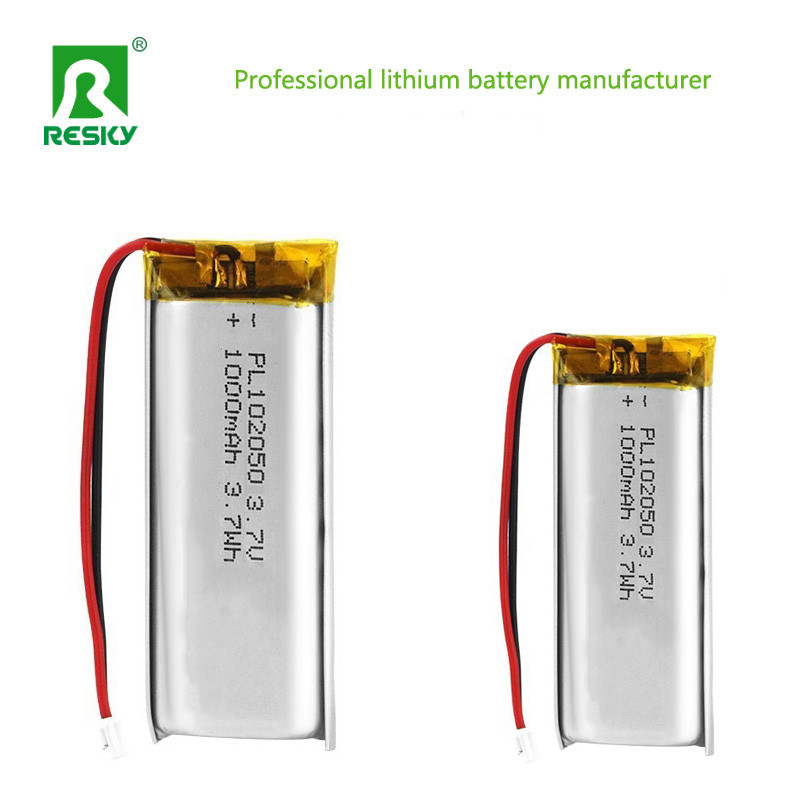 Power Lithium Battery Cell 102050 3.7v 1000mAh Rechargeable Lithium Polymer Battery Cell