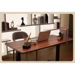Adjustable Height Wooden Grain Electric Conference Desk for Living Room Event