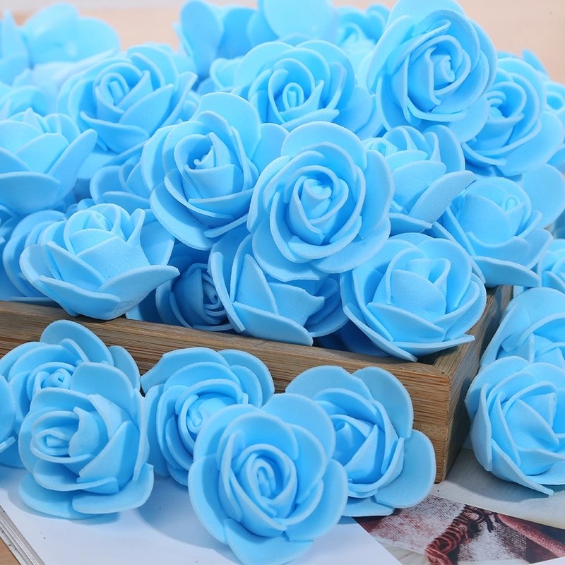 500pcs/bag Foam Rose Head 3.5cm Artificial Flower for DIY Making Rose Bear Top Quality