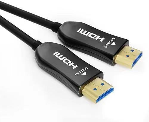 Distance Up To 1000 Feet 4k Black HDMI Fiber Optic Cable for Professional Video