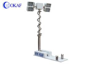 China 4*200W roof Mounted 66km/h Prostrate Telescopic Mast 72000lm wholesale