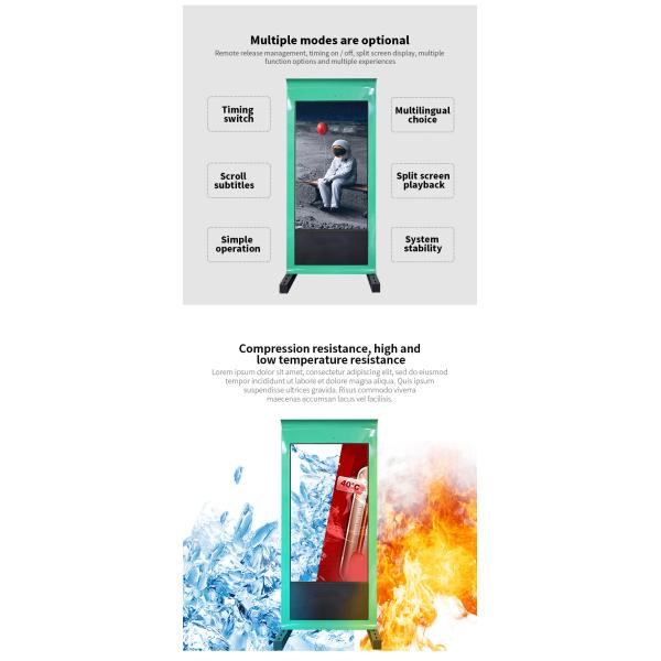75" IP65 Grade Outdoor Digital Signage With Win 10 System