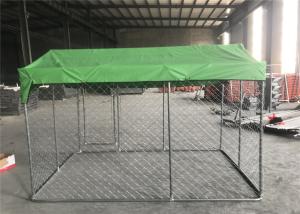China 1.8mx2mx3m OD32mm pre-galvanized tube mesh 50mm x 50mm chain link dog kennel wholesale