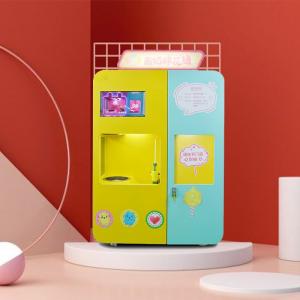 China Outdoor Work Smart Candy Floss Machine Vender With Brushless Motor wholesale