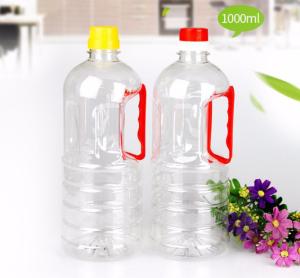 China PET Edible Oil Soy Sauce Plastic Bottle With Handle OEM ODM wholesale