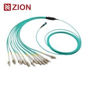 China 8 Fibers MPO TO LC OM3 Fiber Optic MPO-LC 2.0mm Straight harness Cables wholesale