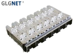 China Shielding Sfp Cage Assembly 6 Ports In 1 Row With Heat Dissipation Hole wholesale