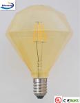 diammond glass E27 E26 LED bulb light decorations lighting led globe lamp amber