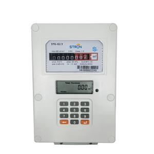 China STS Standard 2.5m3/H Prepaid Gas Meter With LCD Diaplsy wholesale
