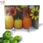 All-Season Round Tempered Glass Kitchen Cutting Board with Customized Logo