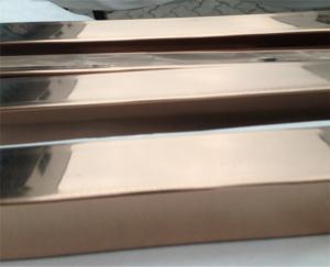 China gold Colored Stainless Steel Pipe Tube Mirror Finish 201 304 316 For Handrail Balustrade Ceiling Decoration wholesale