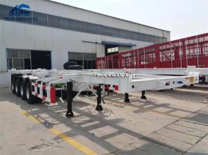 China 4 Axle Container Semi Trailer For West Africa Logistics Company wholesale