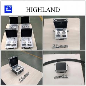 China Highland brand hydraulic flow meters with two pressure gauges wholesale