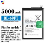 OEM/ODM BL-49FT KD8 Mobile Phone Battery for Tecno Spark 5 Rechargeable Battery