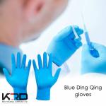 Safety Hand Latex Gloves, Powder-free Medical Surgical Disposable Blue Rubber