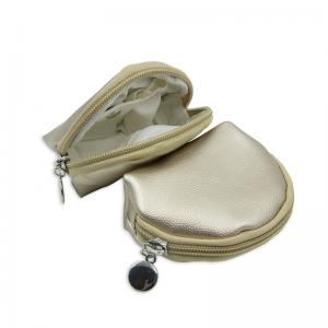 China Handmade Leather Jewelry Bag Mini Size For Girl Free Logo OEM / ODM Service on sale