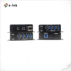 China DC5V Fiber Optic Accessories 4 Port USB 2.0 over Fiber UTP Extender wholesale