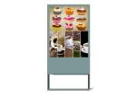 Super Thin 55 Inch Floor Standing LCD Advertising Display Kiosk