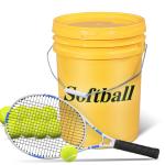 Optic Yellow Plastic 5 Gallon Empty Baseball Softball Bucket for Water ISO9001