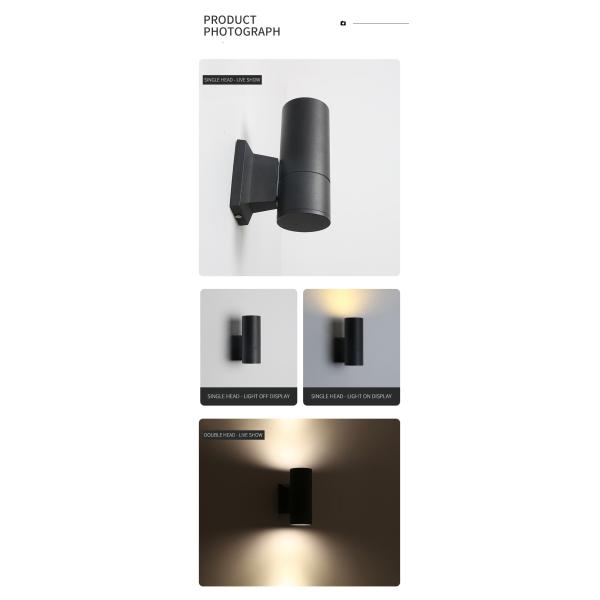 Double Head Shell E27 Simple Modern Garden Lamp LED Waterproof