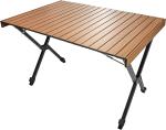 Roll-up Table, folding Plastic Wooden Design Coffee Lounge Patio Portable