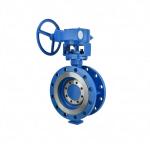 Handle to clamp butterfly valve Turbine butterfly valve
